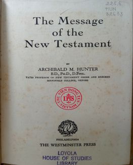THE MESSAGE OF THE NEW TESTAMENT
